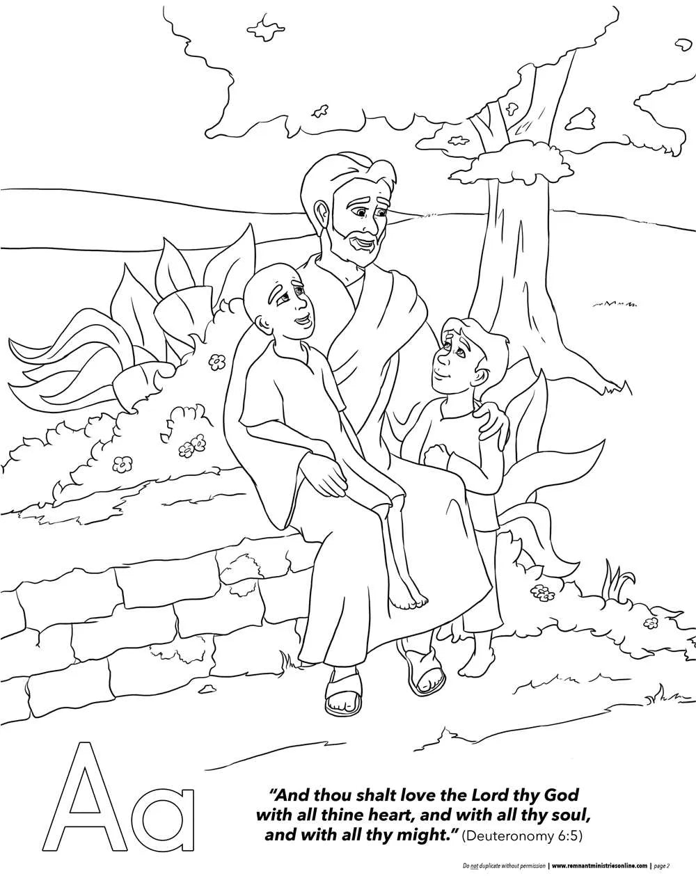 Bible ABCs Coloring Book